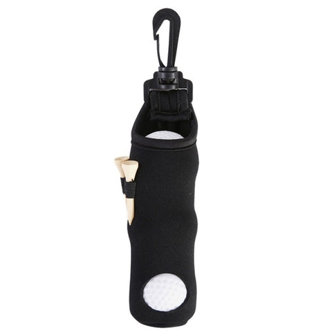 New Portable Small Golf Ball Bag Golf Tees Holder Carrying Storage Case Neoprene Pouch with Swivel Waist Belt Clip