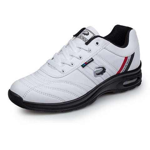 Quality Men's Golf Shoes Outdoor Man PU Leather Waterproof Walking Shoes Black White Male Design Sports Golf Sneaker Big Size