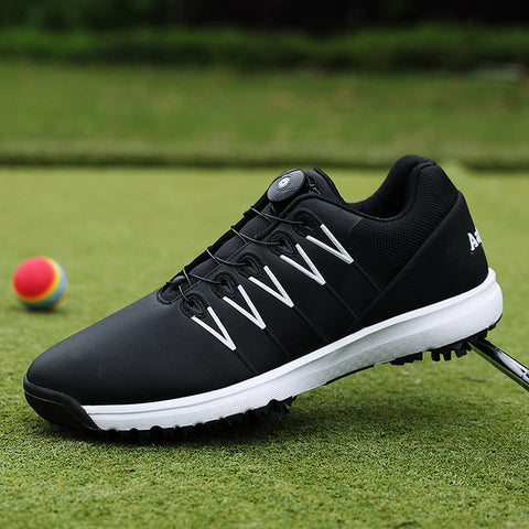 2019 New Men's Pro Waterproof Golf Shoes Men Sports Shoes spikeless  Mens Training Sneakers