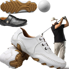 2019 new  Golf Shoes Man Golf Sneakers Lace up non slip light breathable soft comfort  Sports Shoes MEN with Studs