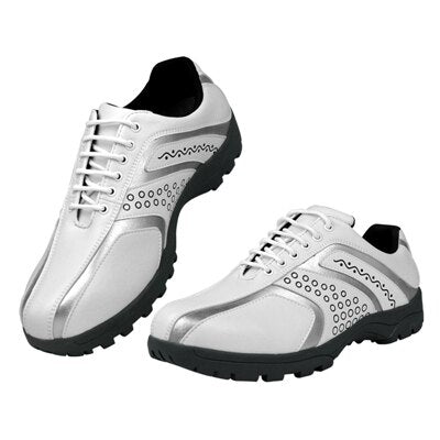 Golf Shoes Men's Waterproof Non-Slip Nailless Golf Shoes Male Bottom Lightweight Wear-Resistant Breathable Sports Shoes D0605