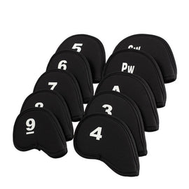 Newly 10pcs Golf Head of Cover Club Iron Putter Head Protector Set Neoprene Accessories FMS19