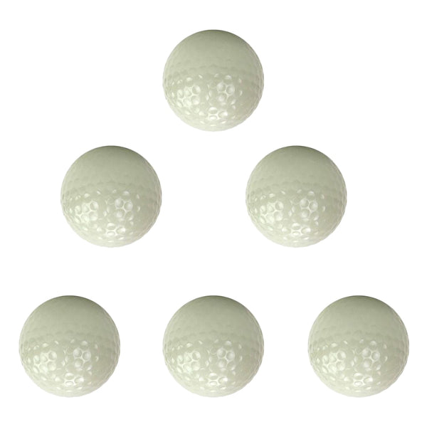 6pcs Night Golfing Luminous Golf Balls Fluorescent Long Lasting Bright Sunlight Glow Golf Club Accessory