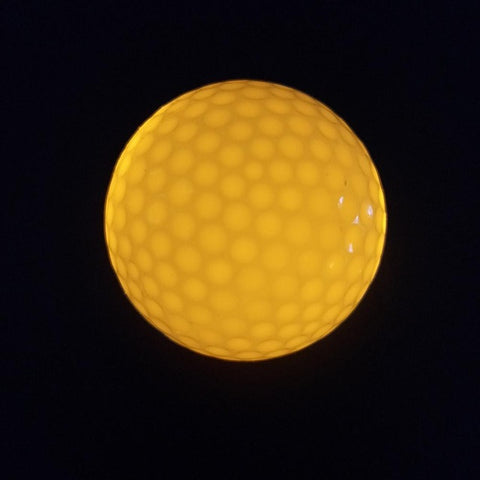 Luminous Colorful Glitter LED Light Golf Ball Permanent Bright Ball On For Night Golf Training Synthetic Rubber Two-piece Ball