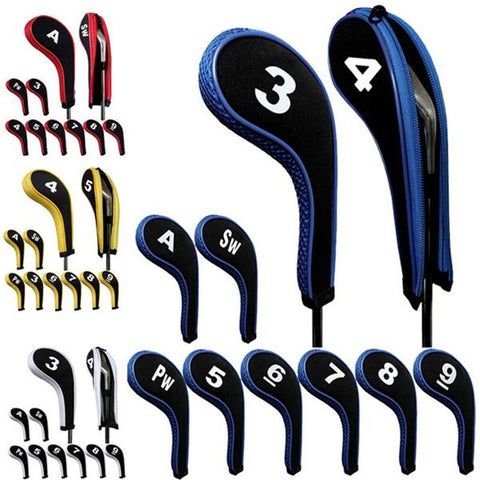 10pcs Golfclubs putter cover hoofd Iron Set Putter Headcovers Head Cover Beschermende Headcovers Outdoor Golf putter Accessoires