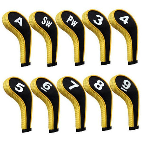 10pcs Golfclubs putter cover hoofd Iron Set Putter Headcovers Head Cover Beschermende Headcovers Outdoor Golf putter Accessoires