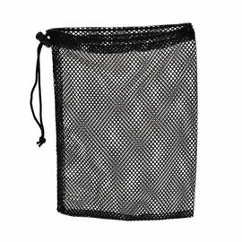 1Pc Black Nylon Golf Ball Bag Pouch Golf Table Tennis Training Aid 48 Balls Carrying Holder String Closure 30x19cm