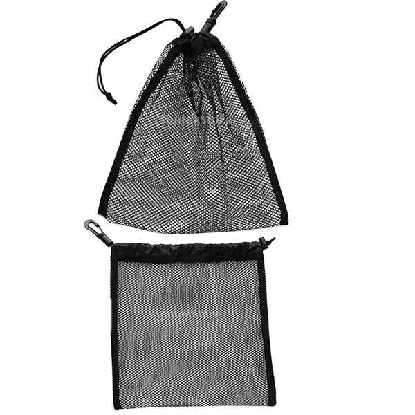 Golf Ball Mesh Drawstring Storage Bag Table Tennis Golfer Gift 20x24cm 2pcs for Balls Storage