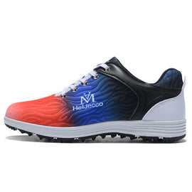 2018 Golf Shoes Male Breathable Leisure Sneakers Spring Summer Wear-resisting Blue Green Sport Shoes for Male