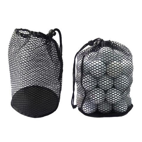 Golf mesh bag Black Nylon Mesh Net Bag Pouch Golf Tennis 12/25/50 Balls Holder Hold Ball Storage Closure Training Aid Durable