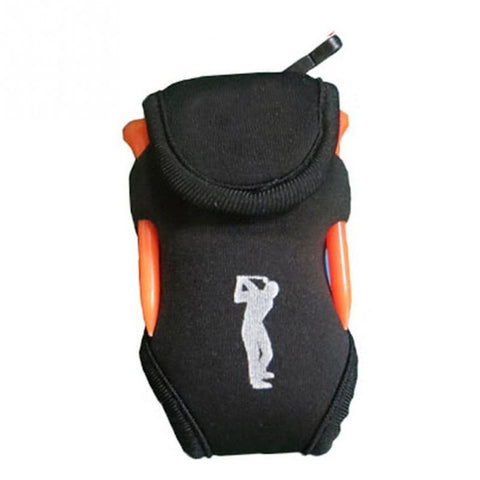 Outdoor Portable Mini Golf Bag 4 Tees and 2 Balls Holder Neoprene Mini Waist Bag Sports Tool Pack Balls Tees Accessories #127